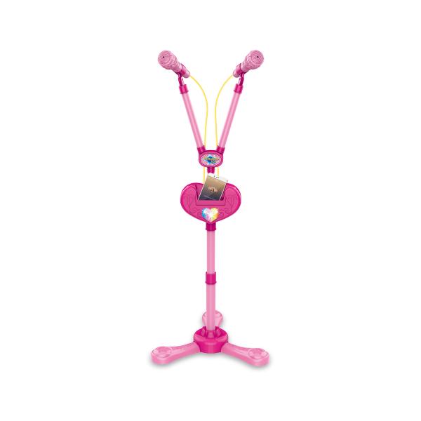PLEJO Stojan s 2 mikrofónmi - ružová