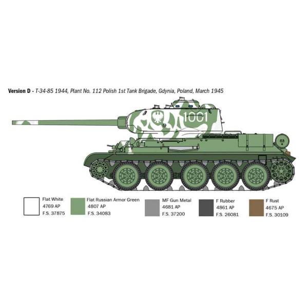 Model Kit tank 6758 - T34/85 Závod 112 Mod. 1944 (1:35) (obrázek 7)