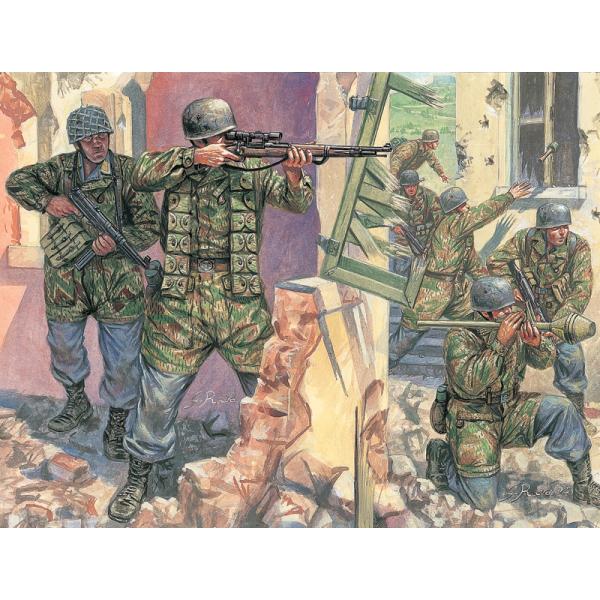 Model Kit figurky 6045 - WWII - GERMAN Paratroopers (1:72)