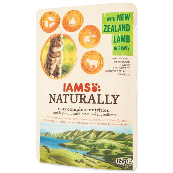 Kapsička IAMS Naturally jehněčí v omáčce 85g