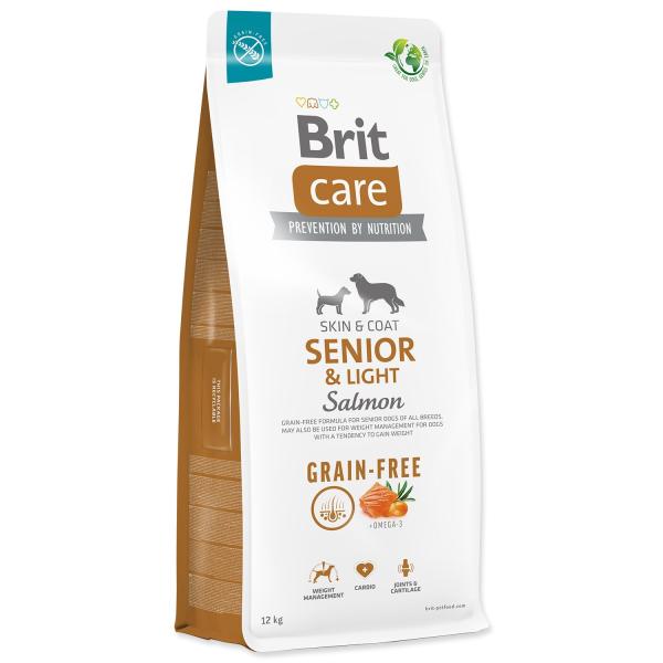 Krmivo Brit Care Dog Grain-free senior & Light Salmon 12kg