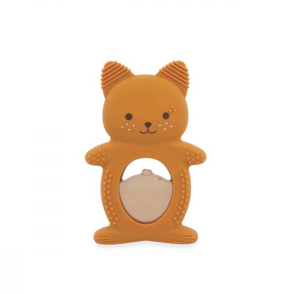 Kaloo Grignoti Silikonové kousátko s chladicím efektem Veverka