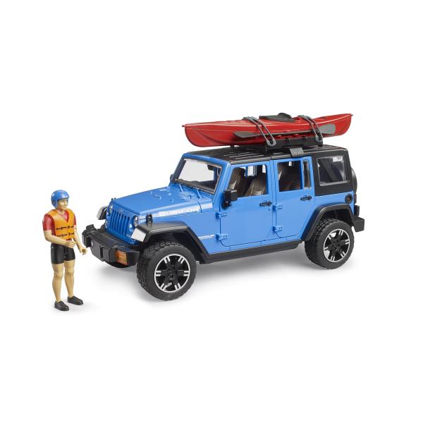 Bruder 2529 Jeep Wrangler Rubicon s kajakom a postavou