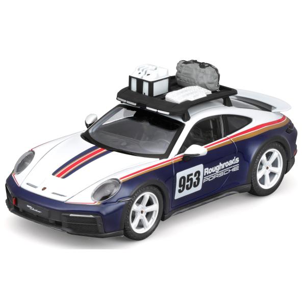 Bburago 1:24 Racing - Porsche 911 Dakar - Azul 953 Roughroads