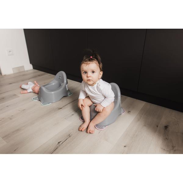 Dětský nočník „Racer“, Grey/Mint