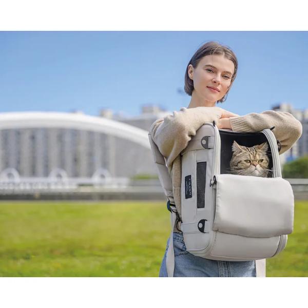 FIKAGO Přepravník pro psy a kočky Truffle Grey (obrázek 6)