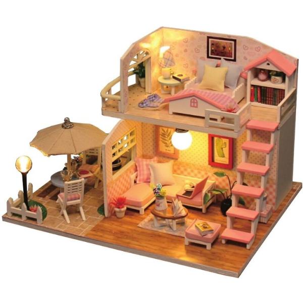 Miniatura domku Růžový dům