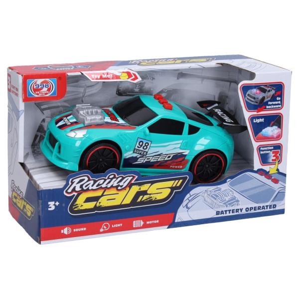 Auto závodní s efekty 21 cm