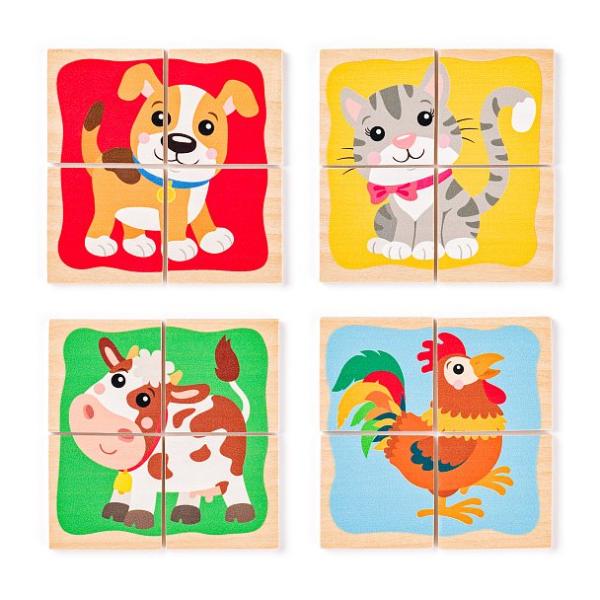 Woody Minipuzzle - Zvířátka (obrázek 3)