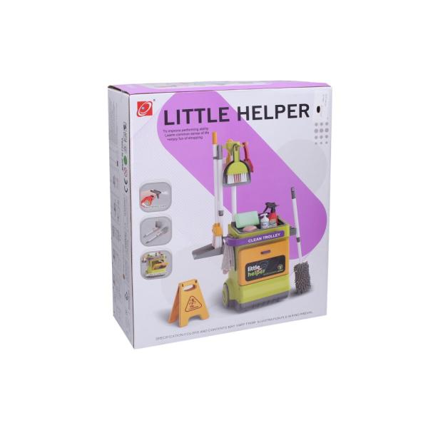 Úklidový set s vozíkem 33,5×31,5×71 cm