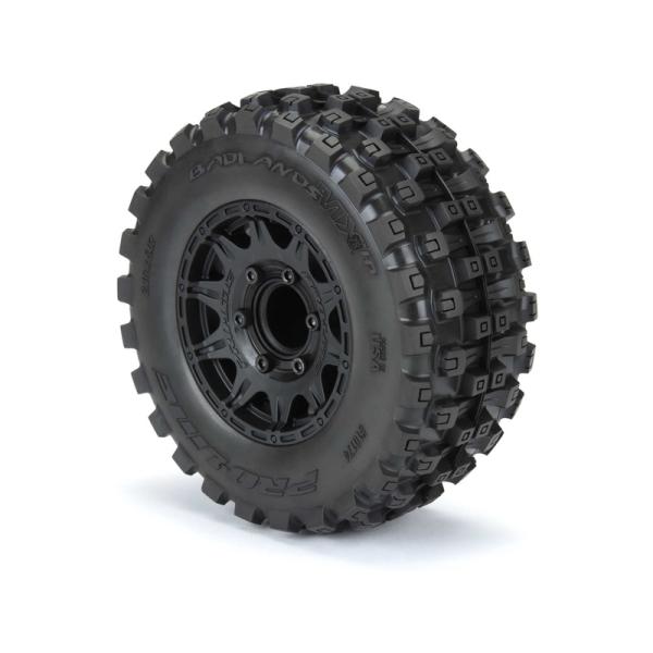Pro-Line kolo 2.8", pneu Badlands MX28 Belted, disk Raid H12 černý (2) (obrázek 3)