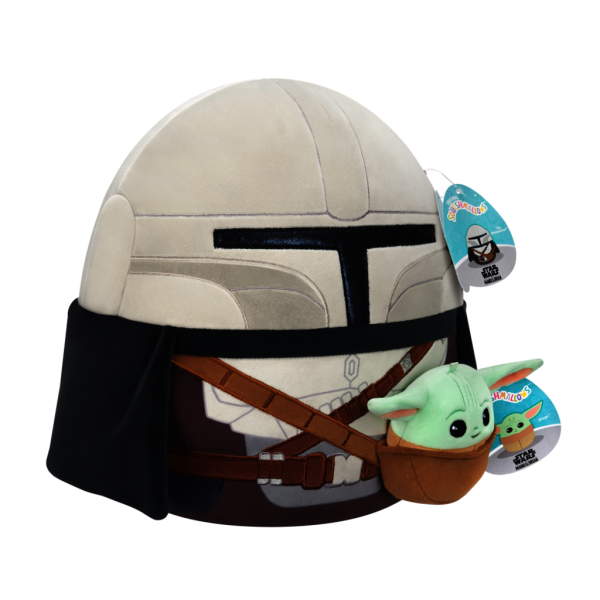 SQUISHMALLOWS Star Wars Mandalorian 30 cm a Grogu 9 cm (obrázek 6)