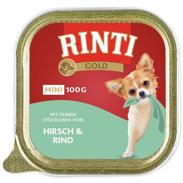 Vanička Rinti Gold Adult Mini jelen a hovězí 100g