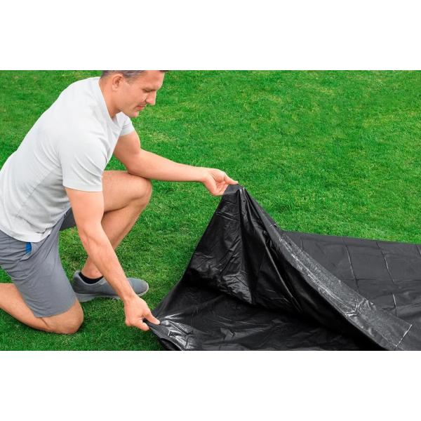 Bestway 58442 Obdélníkový kryt bazénu s rámem 282 x 196 cm, černý (obrázek 3)
