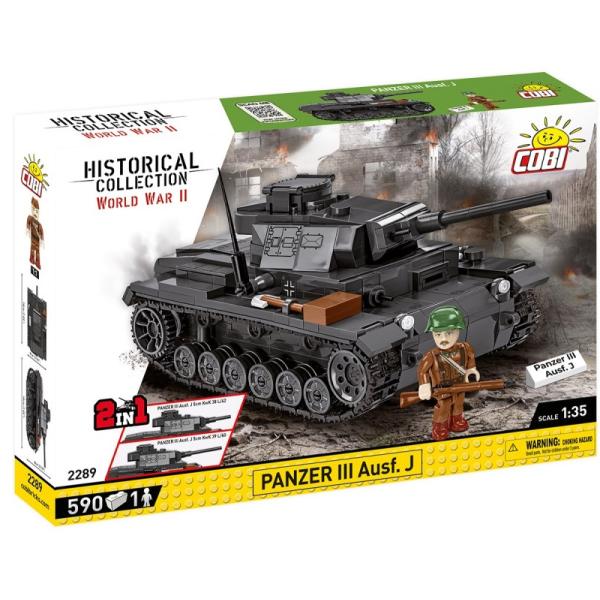 Cobi II WW Panzer III Ausf J, 1:35, 590 k, 1 f