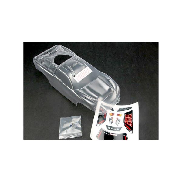 Carrocería transparente de Traxxas, pegatinas: Nitro Rustler