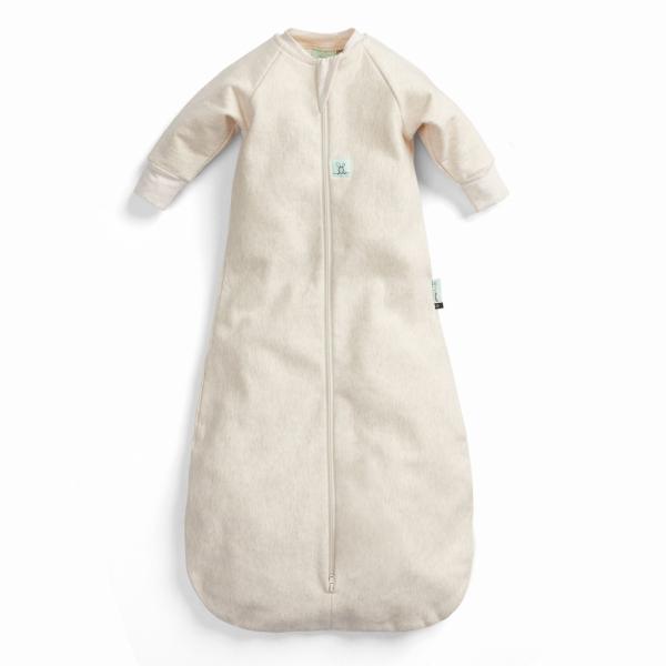 ERGOPOUCH Vak na spanie s rukávmi organická bavlna Jersey Oatmeal Marle 8-24 m, 8-14 kg, 1