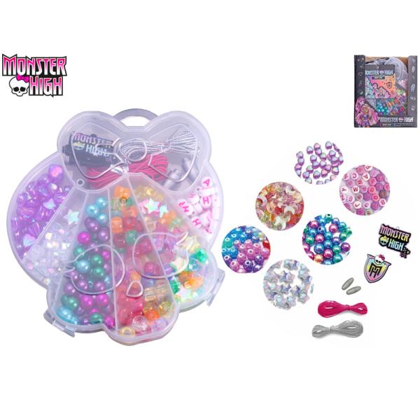 Monster High sada na výrobu šperkov s korálkami v krabičke