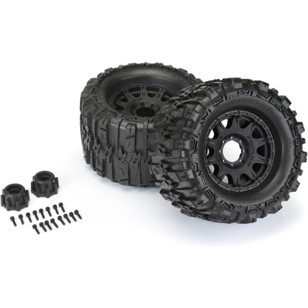 Pro-Line kolo 3.8", pneu Trencher HP Belted, disk Raid H17 černý (2) (obrázek 3)