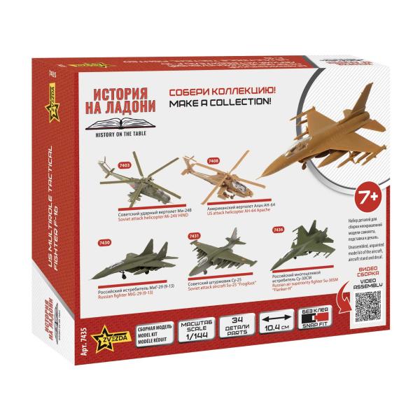 Model Kit letadlo 7435 – F-16 U.S. Fighter (1:144)