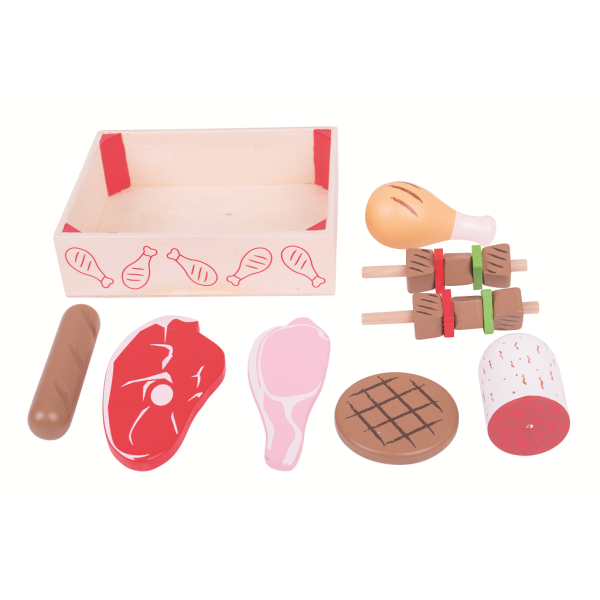 Bigjigs Toys Drevené údeniny v krabičke