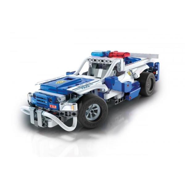 Clementoni Mechanické laboratórium - RC Policajné auto, 2 modely, 300 dielikov