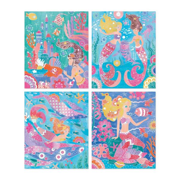 Janod Atelier Kreativní sada Maxi Malování vodovými barvami Magický oceán