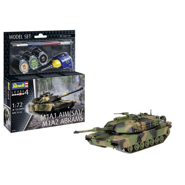 ModelSet tanque 63346 - M1A1 AIM(SA)/ M1A2 Abrams (1:72)