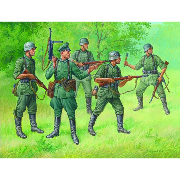 Wargames (WWII) figurky 6178 – German Regular Infantry 1939-43 (1:72)