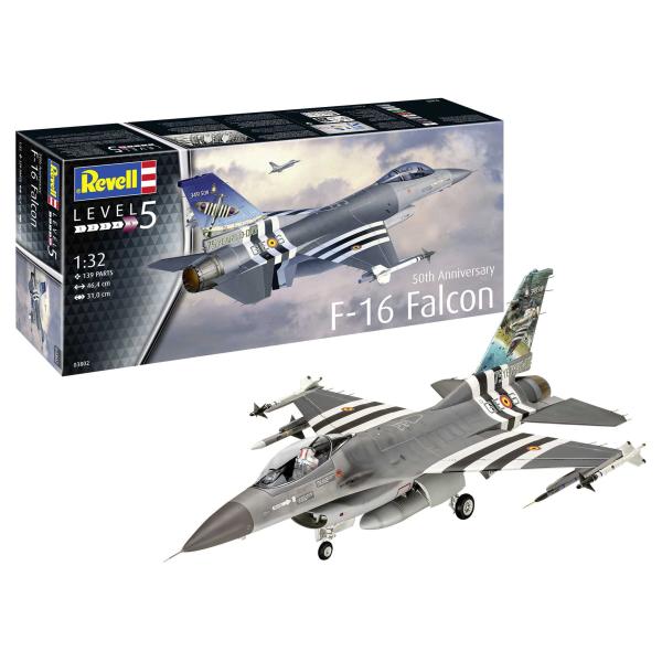 Plastic ModelKit letadlo 03802 – 50th Anniversary F-16 Falcon (1:32)