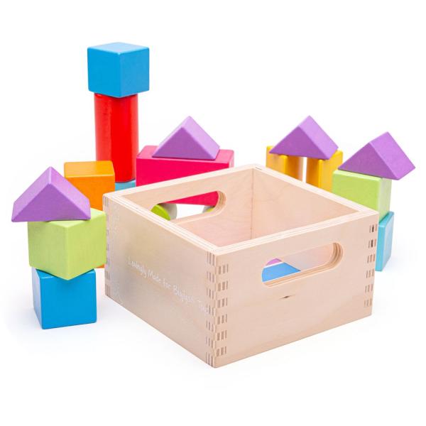 Bigjigs Baby První dřevěné kostky set 17 kusů (obrázek 4)