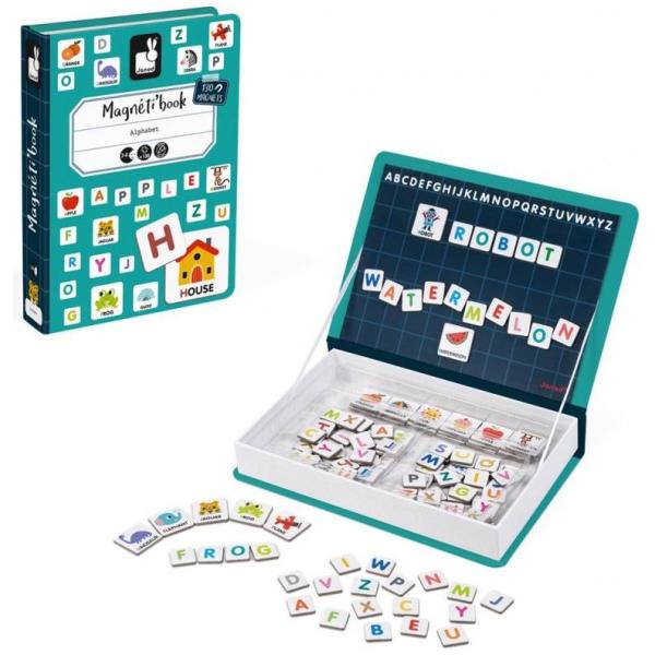 Janod Magnetibook Abeceda anglická Magnetická kniha pro děti