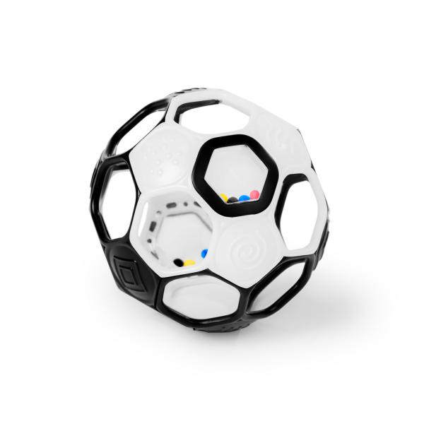 OBALL Hračka Oball RATTLE GOALS™ 10 cm Černá & Bílá 0m+