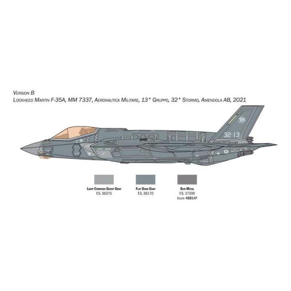 Model Kit letadlo 1464 - F-35A Lightning II (Beast Mode) (1:72) (obrázek 5)