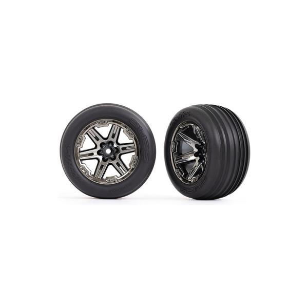 Traxxas kolo 2.8", disk RXT černě chromovaný, pneu Ribbed (2) (přední)