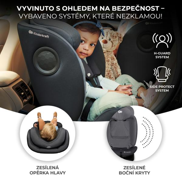 KINDERKRAFT Autosedačka I-360 i-Size 40-150 cm Grey (obrázek 11)