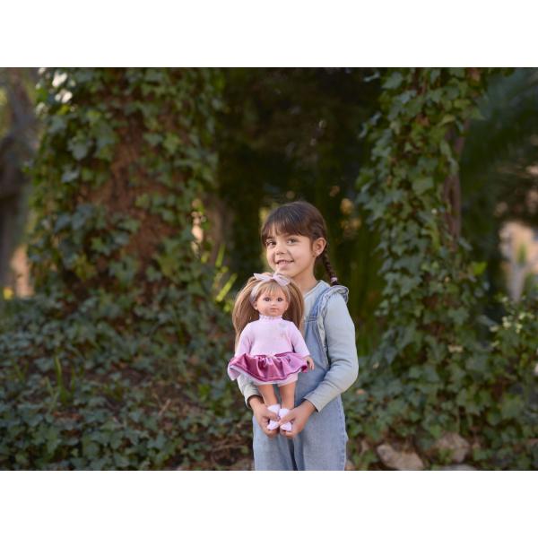 Llorens 53552 ELENA - realistická panenka s měkkým látkovým tělem - 35 cm (obrázek 5)