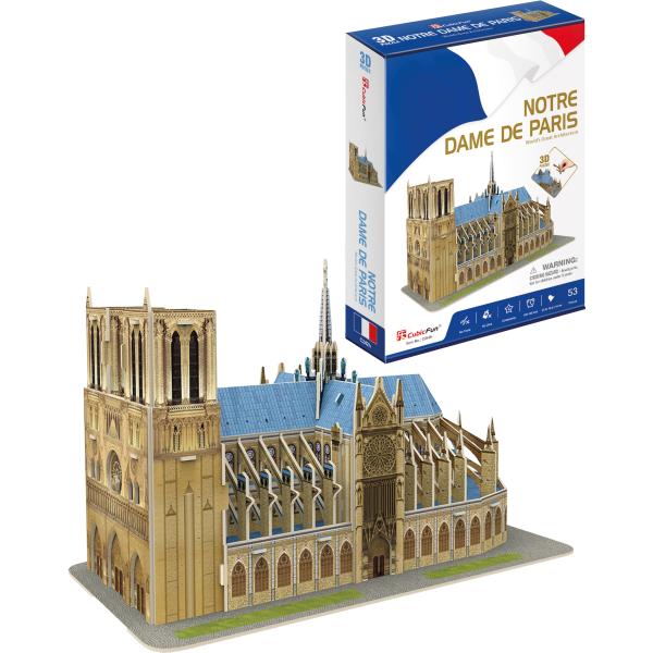 CubicFun - Puzzle 3D Katedrála Notre-Dame 53 dílků
