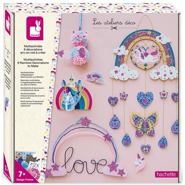 Janod Atelier Sada Maxi XXL s mnohými aktivitami Dúha od 7 rokov