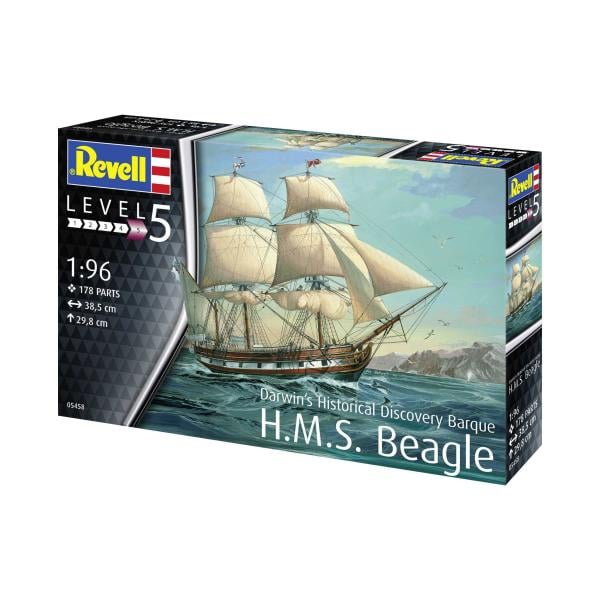 Plastikový modelový kit lode 05458 - H.M.S. Beagle (1:96) (obrázek 4)