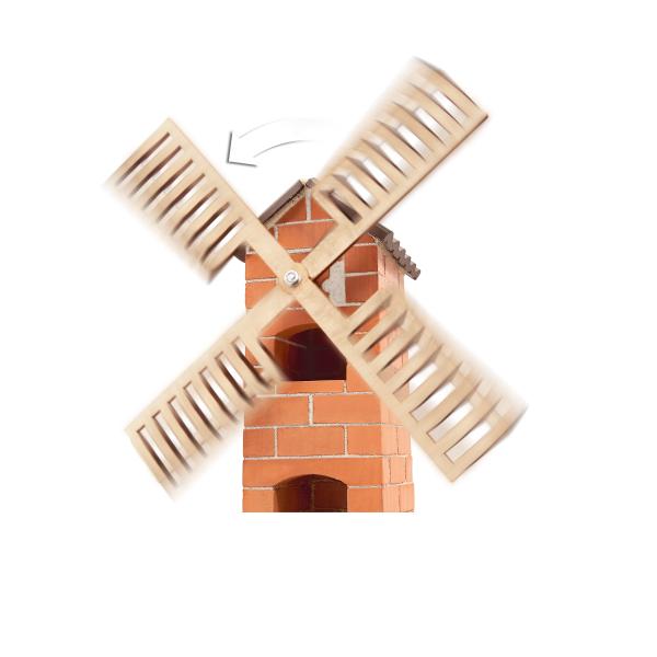TEIFOC stavebnice Větrný mlýn 100 dílků