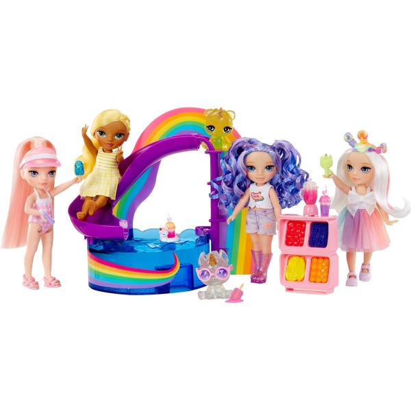 Rainbow High Sada s malou sestřičkou – bazén (obrázek 7)
