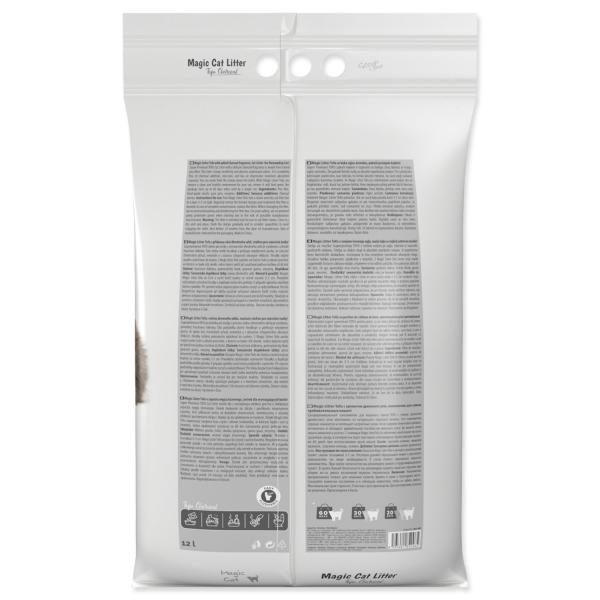 Stelivo Magic Litter Tofu dřevěné uhlí 12l (obrázek 5)