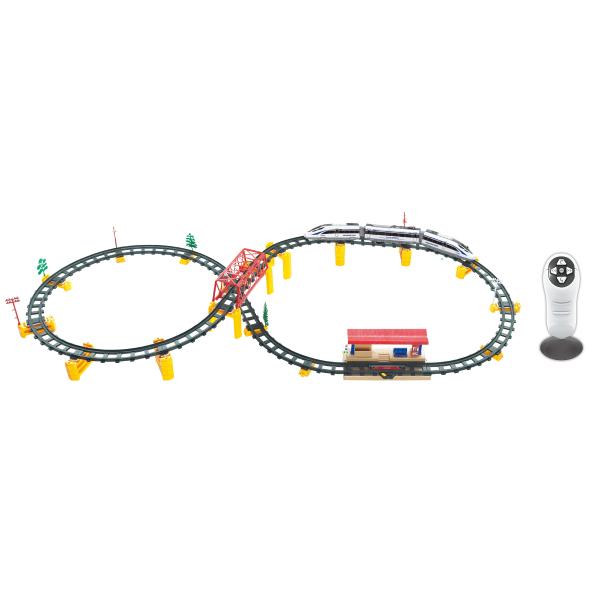 Vlak RC na diaľkové ovládanie s dráhou 146x64 cm