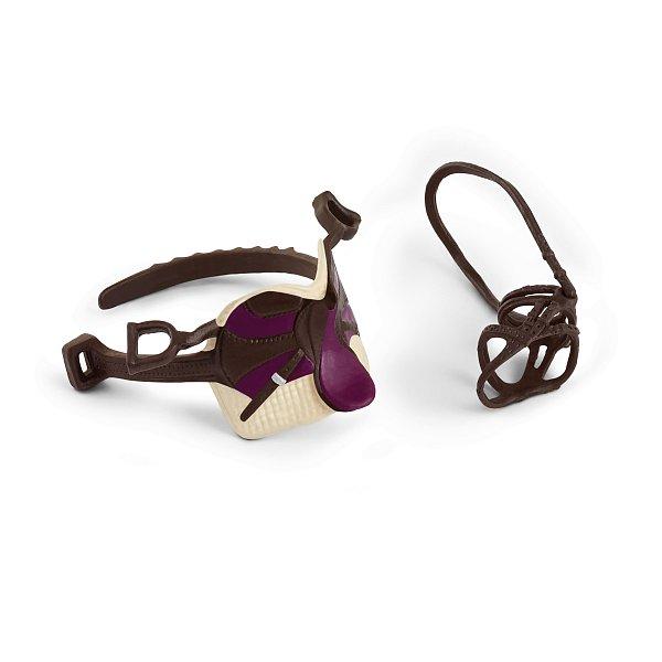 Schleich Hřebec Pura Raza Española Stallion se sedlem a uzdou