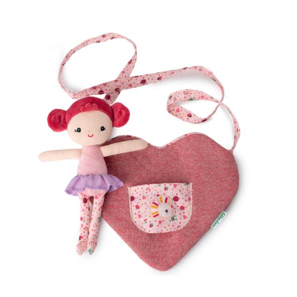 Lilliputiens – kabelka v tvare srdca s bábikou Aline