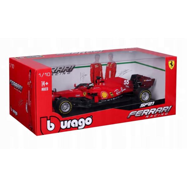 Bburago 1:18 Ferrari Racing F1 2021 SF21 č. 55 Carlos Sainz