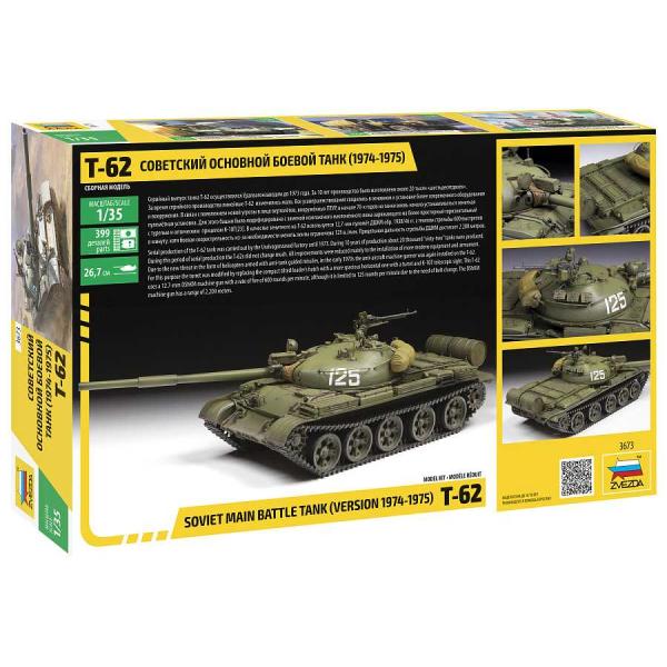 Model Kit tank 3673 – T-62 Verze 1974 – 1975 (1:35)