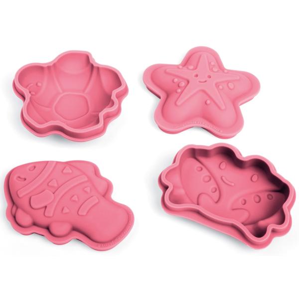 Bigjigs Toys Silikonové formičky růžové Coral (obrázek 4)