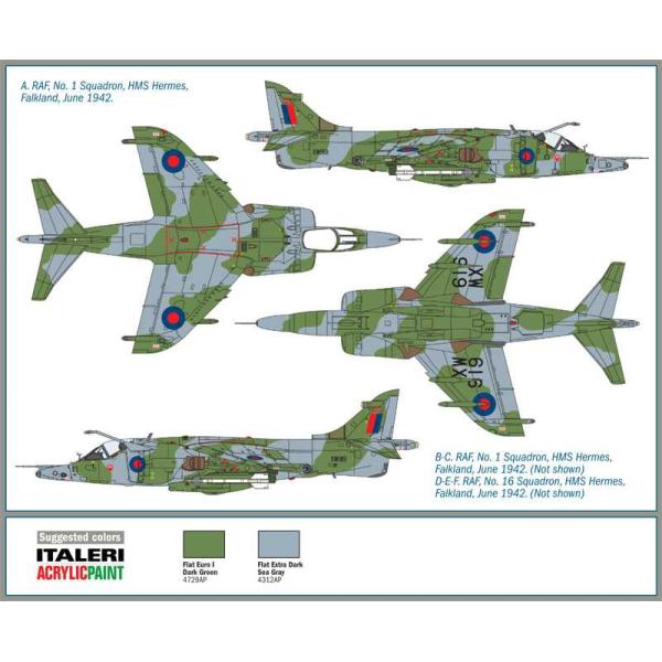 Model Kit letadlo 1401 – HARRIER GR.3 (1:72)